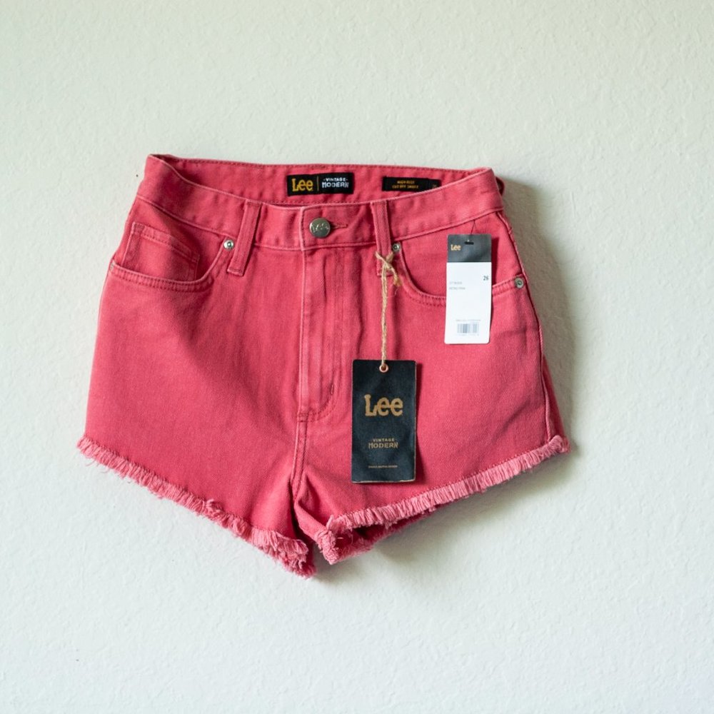 Lee Modern Vintage Jean Shorts in Retro Pink